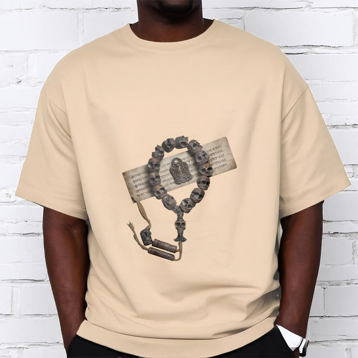 Camiseta con estampado de cuentas del bosque del Señor del cadáver tibetano con Buddha Stones - image 21