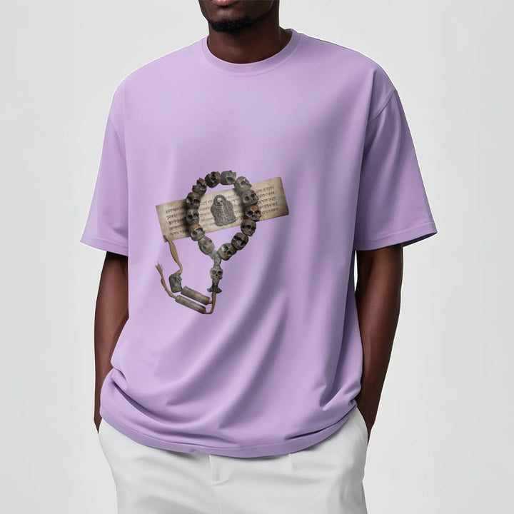 Camiseta con estampado de cuentas del bosque del Señor del cadáver tibetano con Buddha Stones - image 19