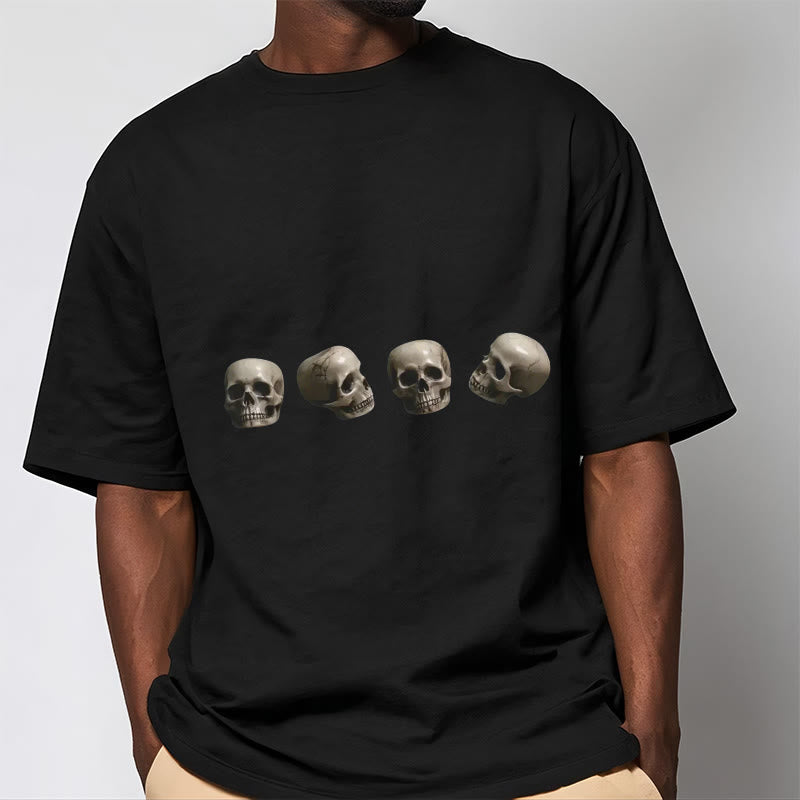 Camiseta con estampado de calaveras del bosque tibetano El Señor del Buddha Stones - image 1
