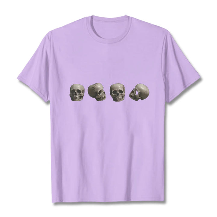 Camiseta con estampado de calaveras del bosque tibetano El Señor del Buddha Stones - Ciruela - 2XL - image 18