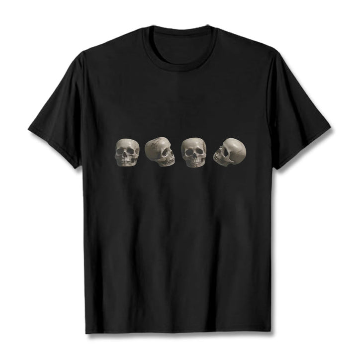 Camiseta con estampado de calaveras del bosque tibetano El Señor del Buddha Stones - Negro - 2XL - image 0