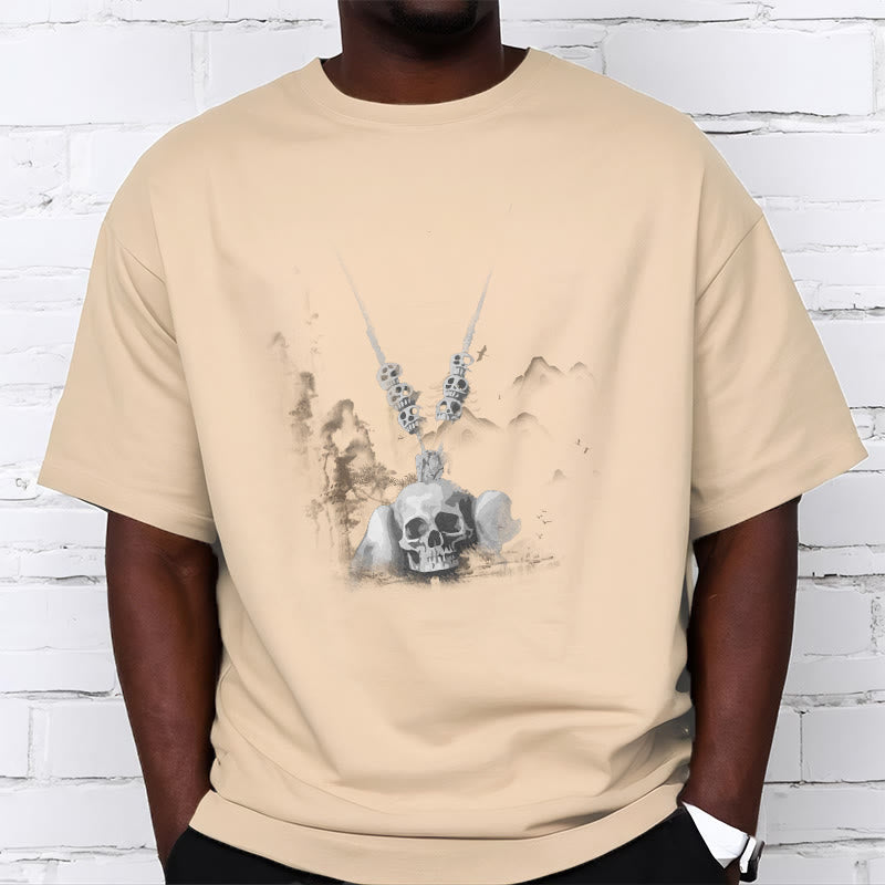 Camiseta con diseño de nubes y colgante de calaveras del bosque tibetano El Señor del Buddha Stones - image 21