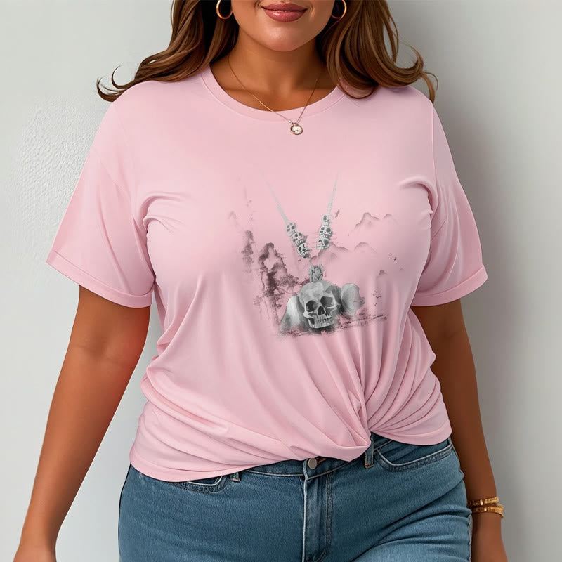 Camiseta con diseño de nubes y colgante de calaveras del bosque tibetano El Señor del Buddha Stones - image 15