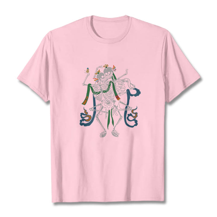 Camiseta con diseño de Buddha Stones tibetanas El Señor del Bosque Cadáver - rosa claro - 2XL - image 13