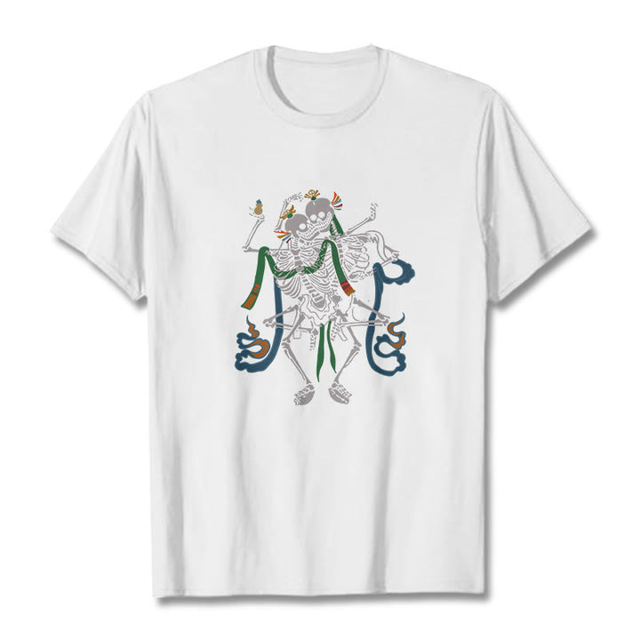 Camiseta con diseño de Buddha Stones tibetanas El Señor del Bosque Cadáver - Blanco - 2XL - image 8