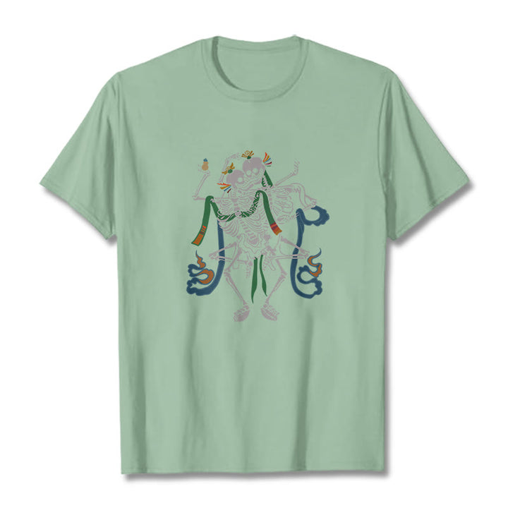 Camiseta con diseño de Buddha Stones tibetanas El Señor del Bosque Cadáver - Verde pálido - 2XL - image 15