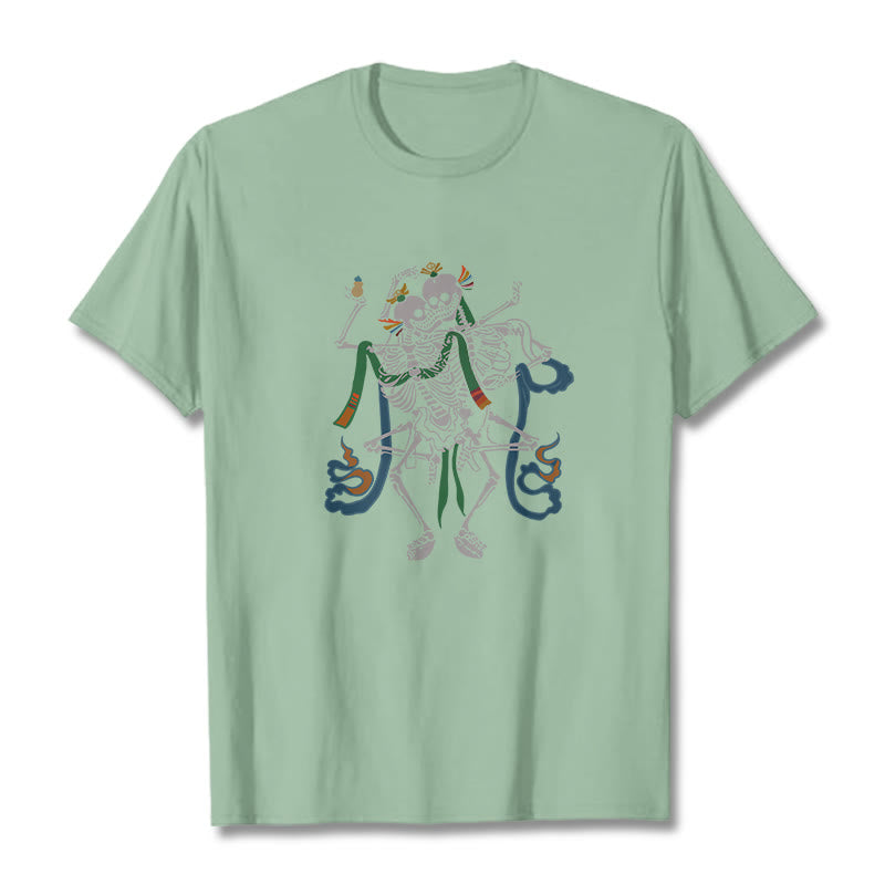 Camiseta con diseño de Buddha Stones tibetanas El Señor del Bosque Cadáver - Verde pálido - 2XL - image 16