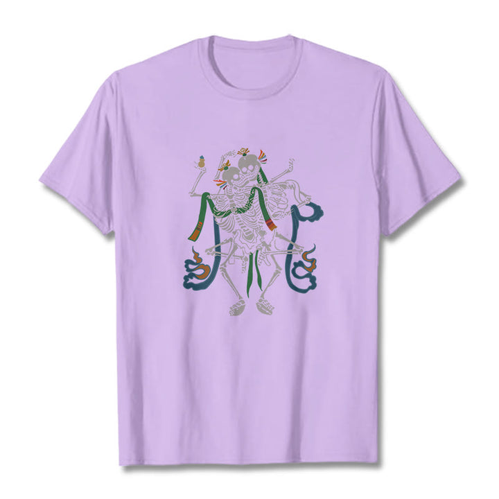 Camiseta con diseño de Buddha Stones tibetanas El Señor del Bosque Cadáver - Ciruela - 2XL - image 18