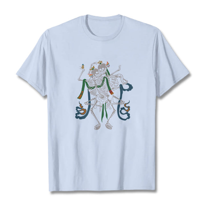 Camiseta con diseño de Buddha Stones tibetanas El Señor del Bosque Cadáver - Cian claro - 2XL - image 12