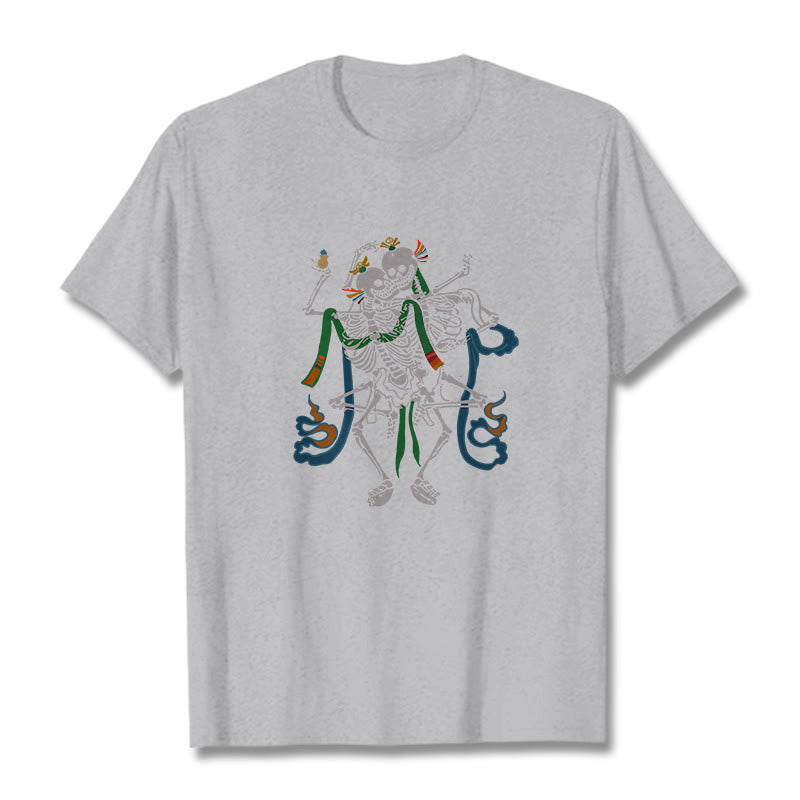 Camiseta con diseño de Buddha Stones tibetanas El Señor del Bosque Cadáver - Gris claro - 2XL - image 21