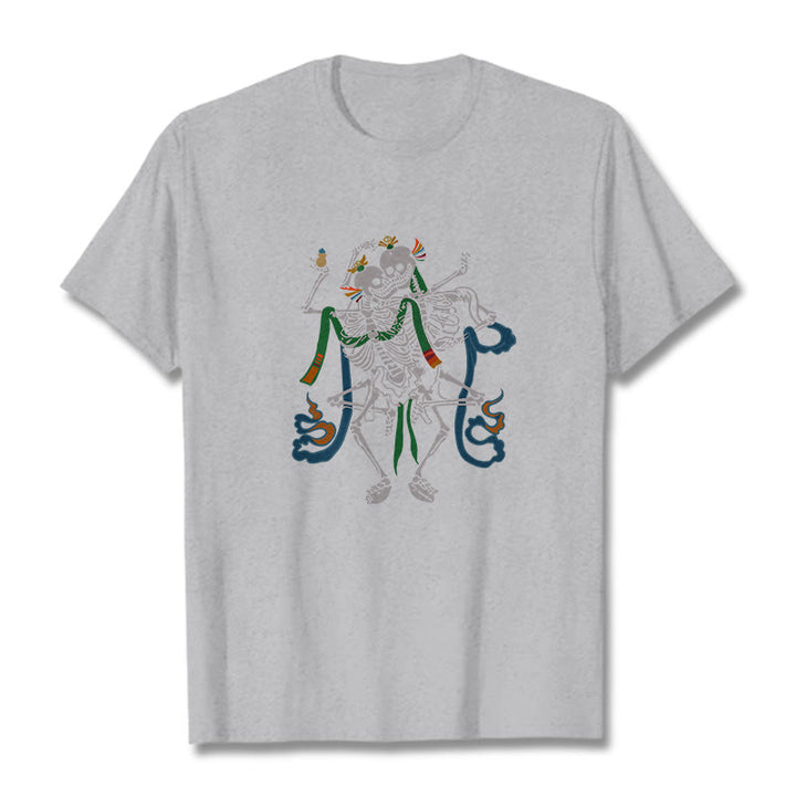 Camiseta con diseño de Buddha Stones tibetanas El Señor del Bosque Cadáver - Gris claro - 2XL - image 21