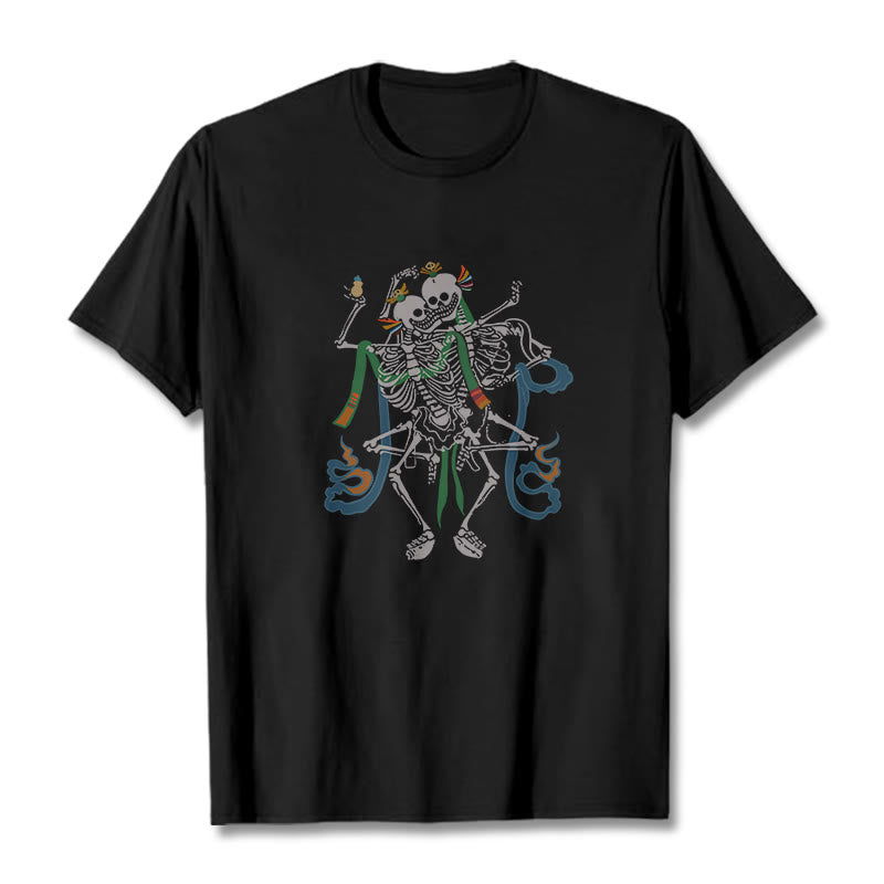 Camiseta con diseño de Buddha Stones tibetanas El Señor del Bosque Cadáver - Negro - 2XL - image 1