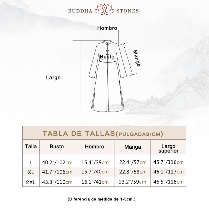 Conjunto de 2 Buddha Stones para mujer con diseño de botones de rana china y estilo zen tai chi, top y pantalones. - image 5