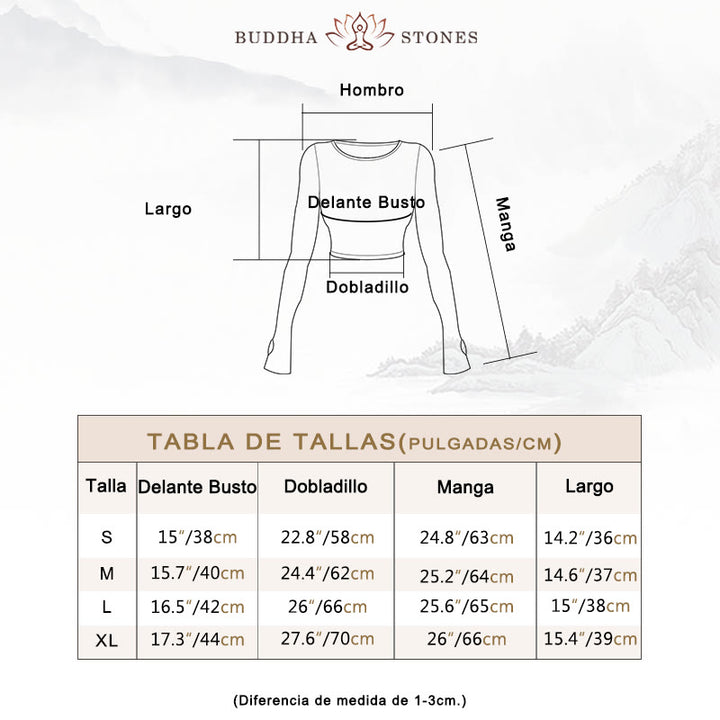 Buddha Stones Mujeres Entrenamiento Manga Larga Entrecruzada Sin Espalda Top Tee Leggings Deportes Fitness Yoga Traje