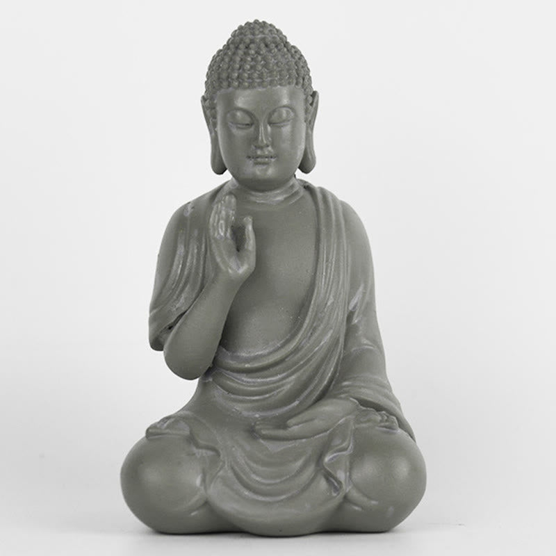 Estatua de Buddha Stones de Buda para meditación y oración, decoración de escritorio para el hogar y la compasión