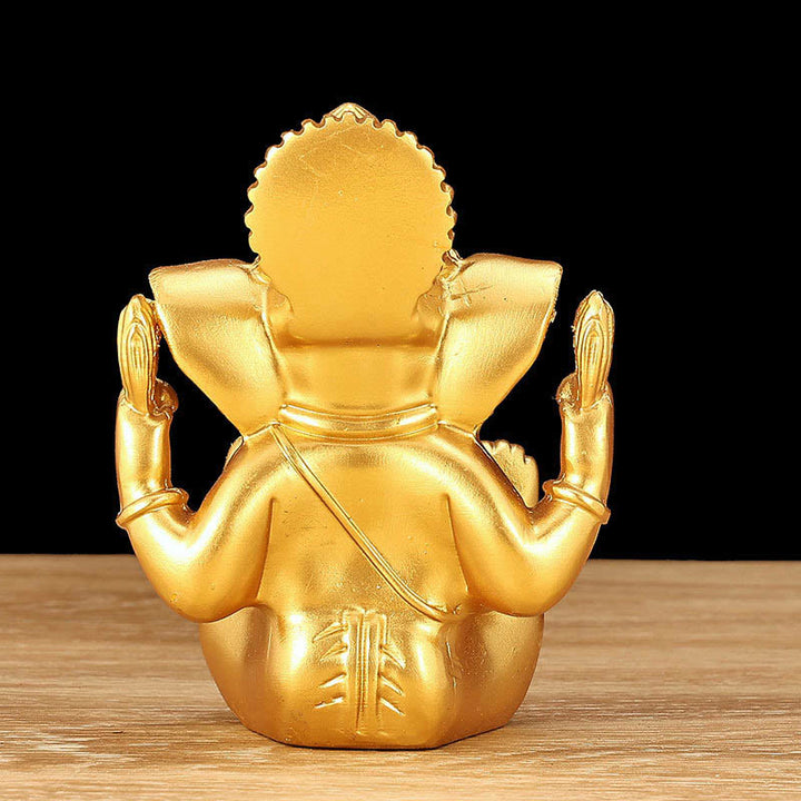 Estatua de elefante Ganesh Ganpati con Buddha Stones , transformación, decoración de resina para el hogar
