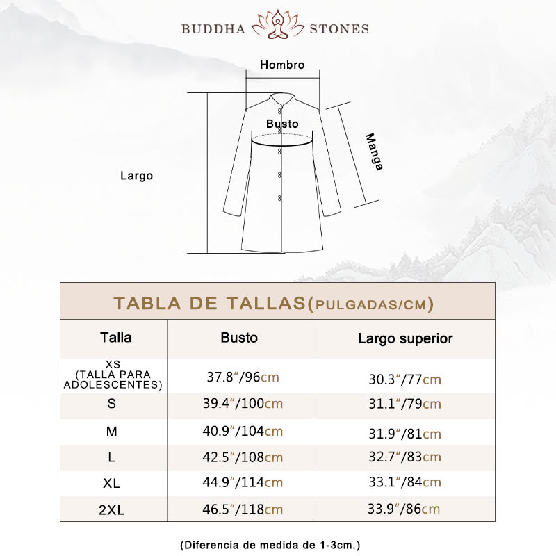 Conjunto de ropa unisex para práctica de meditación, tai chi, qigong, bordada, con nubes auspiciosas y Buddha Stones