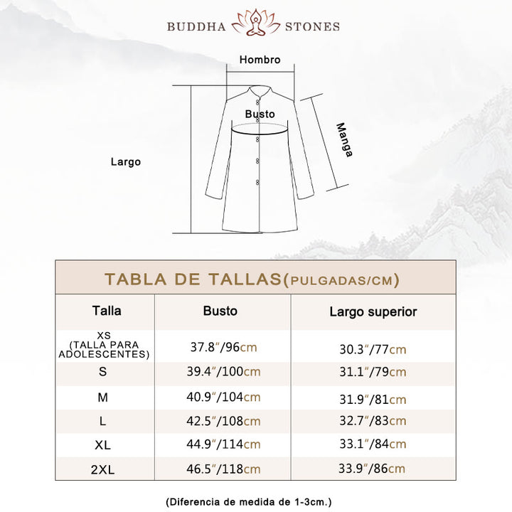 Conjunto de ropa unisex para práctica de meditación, tai chi, qigong, bordada, con nubes auspiciosas y Buddha Stones - image 5