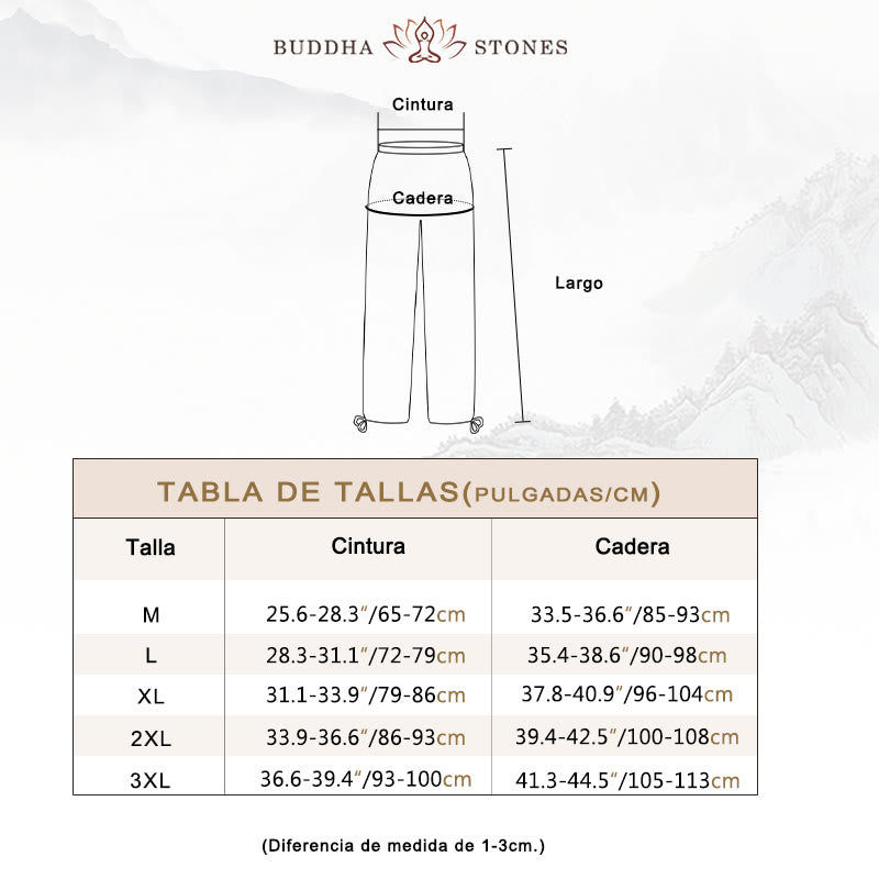 Conjunto de ropa de yoga para hombre con diseño de botón de rana china y Buddha Stones, de lino y algodón para meditación y oración - image 6