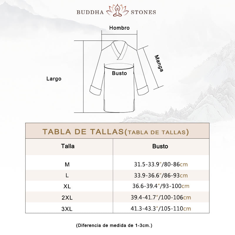 Conjunto de ropa de yoga para hombre con cuello en V, diseño de algodón y lino con Buddha Stones para meditación y oración - image 4