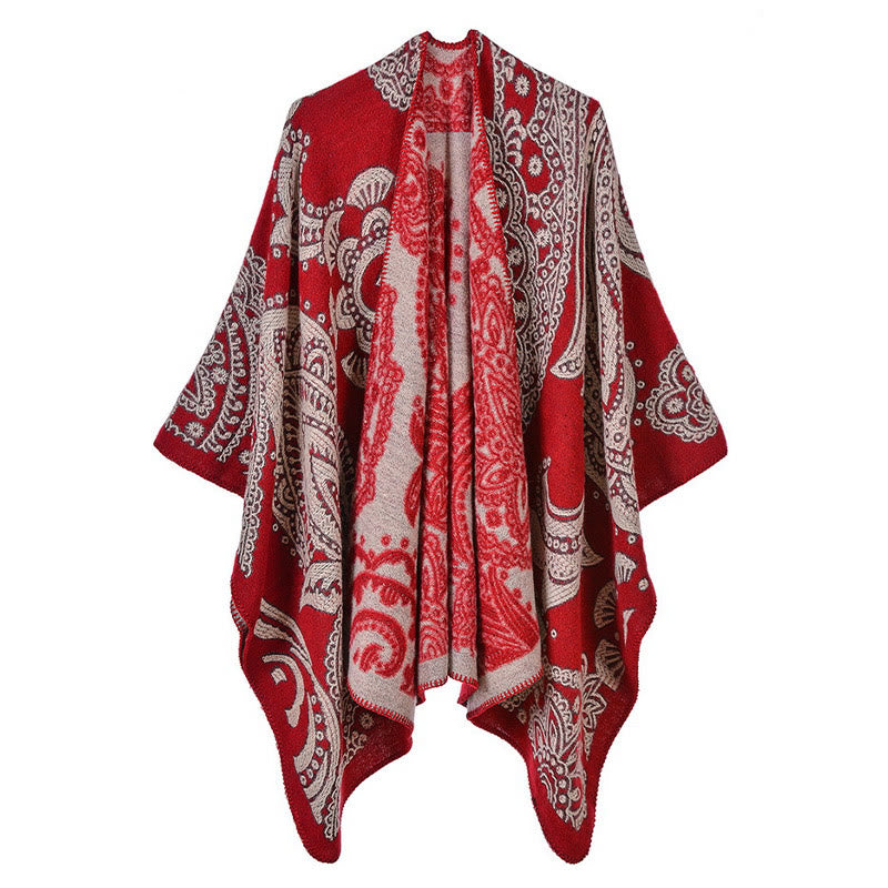 Buddha Stones para otoño e invierno, bufanda acogedora - Rojo - 130 x 150 cm - image 8