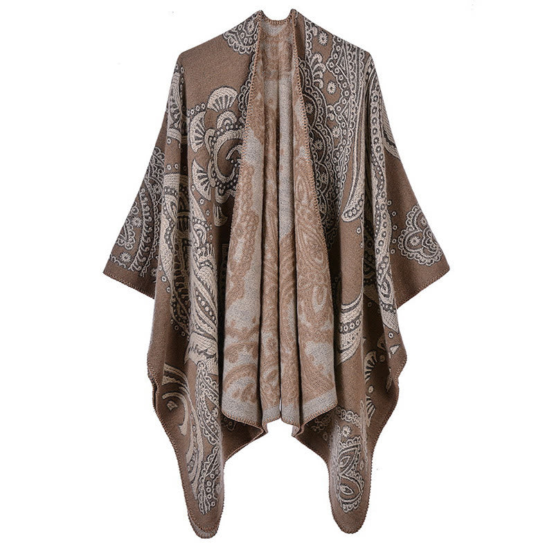 Buddha Stones para otoño e invierno, bufanda acogedora - Caqui oscuro - 130 x 150 cm - image 11