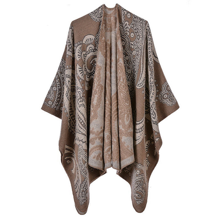 Buddha Stones para otoño e invierno, bufanda acogedora - Caqui oscuro - 130 x 150 cm - image 11