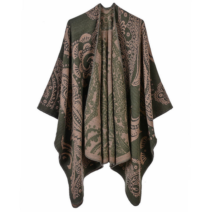 Buddha Stones para otoño e invierno, bufanda acogedora - Verde oliva - 130 x 150 cm - image 12