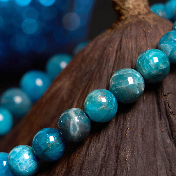 Pulsera de manifestación de apatita con Buddha Stones