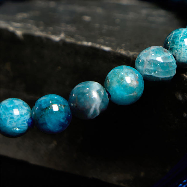 Pulsera de manifestación de apatita con Buddha Stones