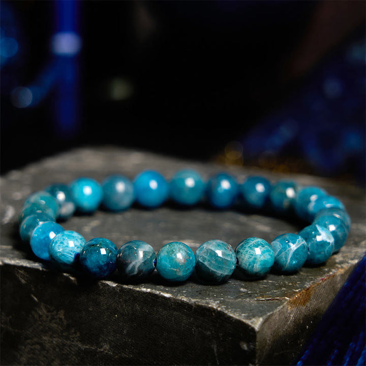 Pulsera de manifestación de apatita con Buddha Stones