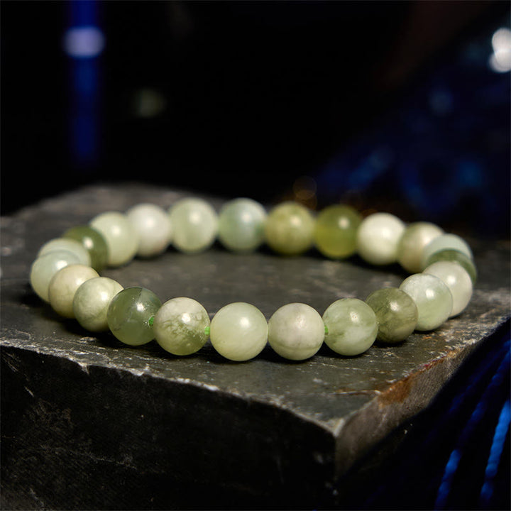 Pulsera de la abundancia de jade y Buddha Stones