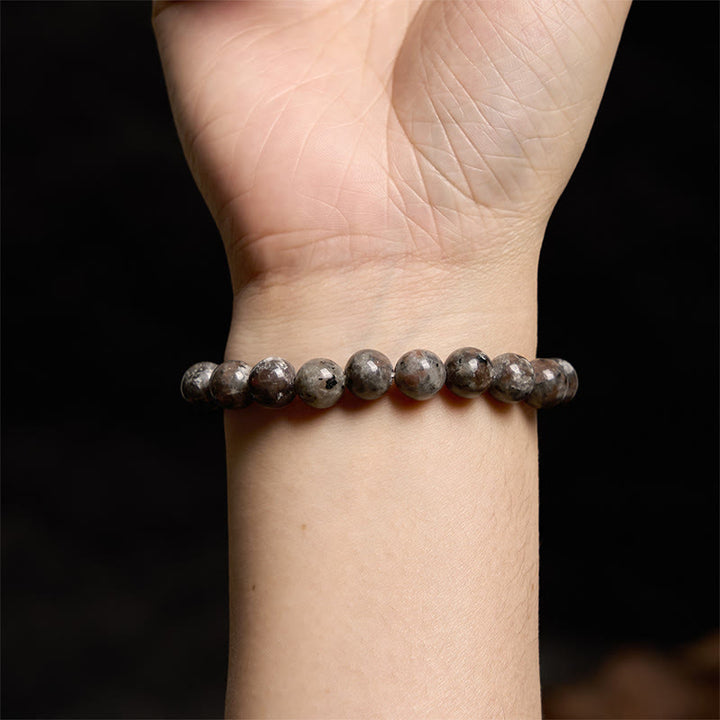 Pulsera creativa de yooperlita con Buddha Stones
