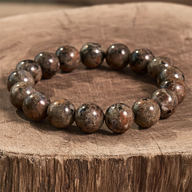 Pulsera creativa de yooperlita con Buddha Stones