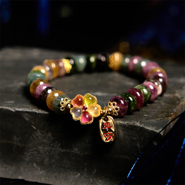 Pulsera de jade, turmalina y Buddha Stones con amor seguro y saludable