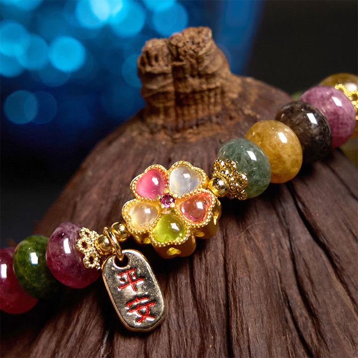 Pulsera de jade, turmalina y Buddha Stones con amor seguro y saludable