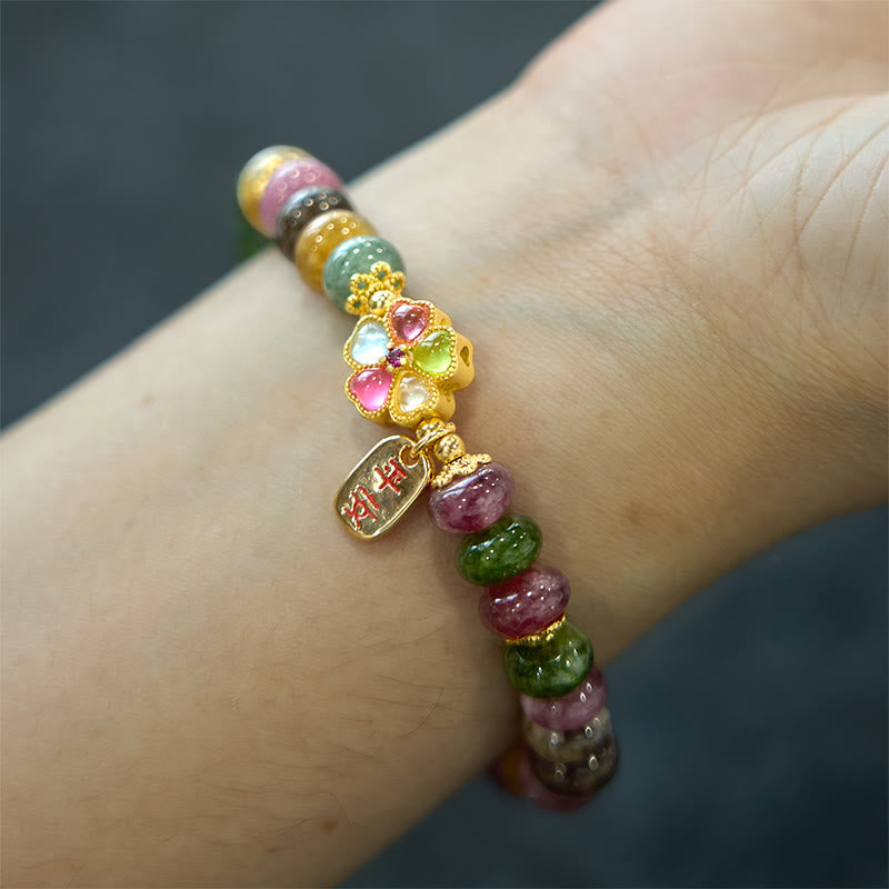 Pulsera de jade, turmalina y Buddha Stones con amor seguro y saludable