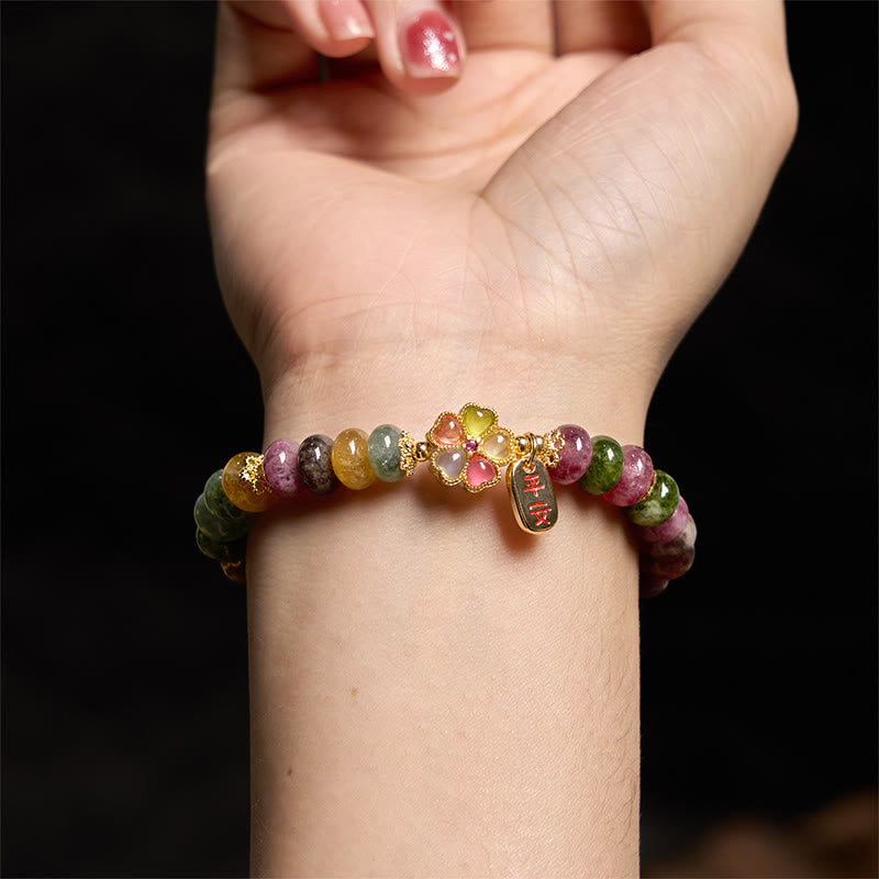 Pulsera de jade, turmalina y Buddha Stones con amor seguro y saludable