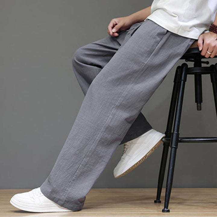 Pantalones rectos de verano para hombre con bolsillos y Buddha Stones . - image 25