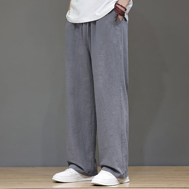 Pantalones rectos de verano para hombre con bolsillos y Buddha Stones . - image 24
