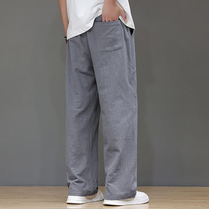 Pantalones rectos de verano para hombre con bolsillos y Buddha Stones . - image 22