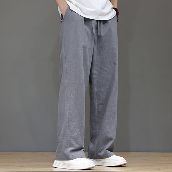 Pantalones rectos de verano para hombre con bolsillos y Buddha Stones . - image 20