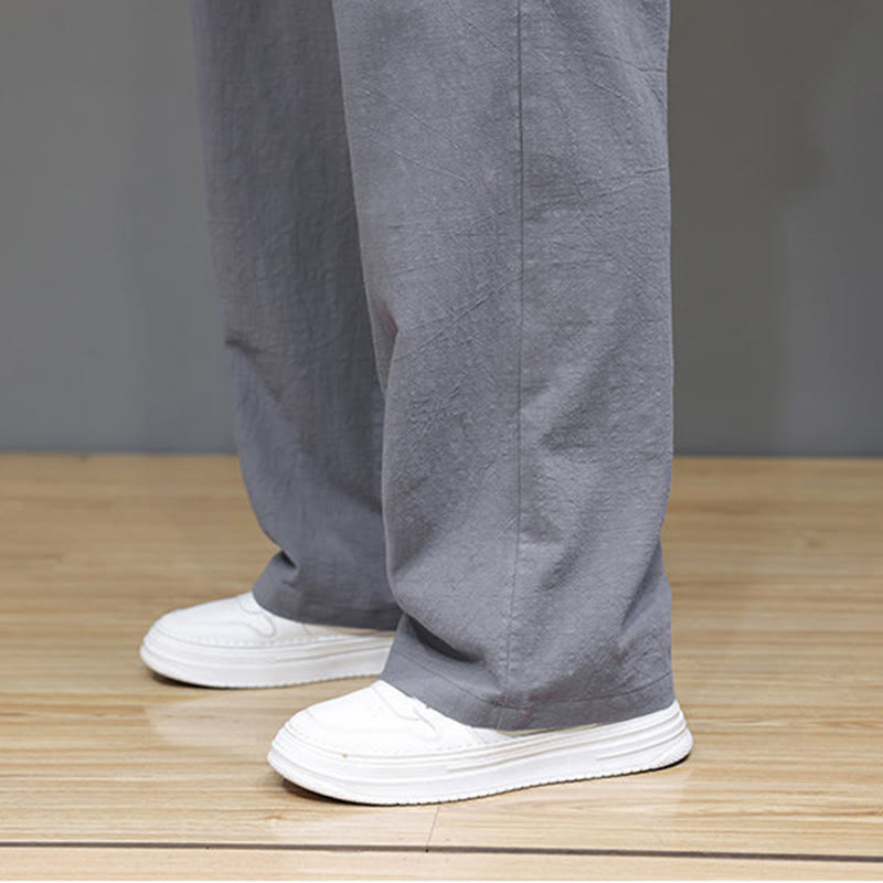 Pantalones rectos de verano para hombre con bolsillos y Buddha Stones . - image 29
