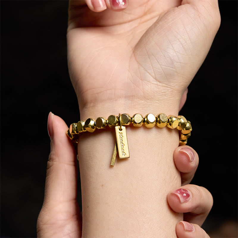 Pulsera curativa de cobre con Buddha Stones