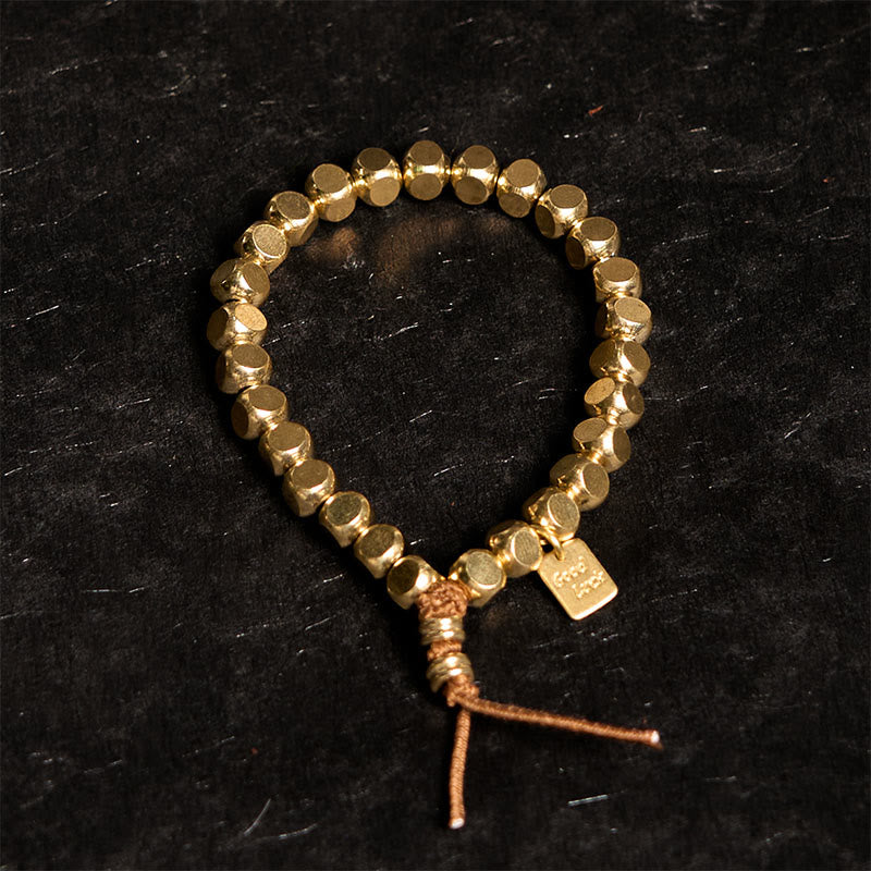 Pulsera de la suerte con hilo de cobre y Buddha Stones para el cuidado personal
