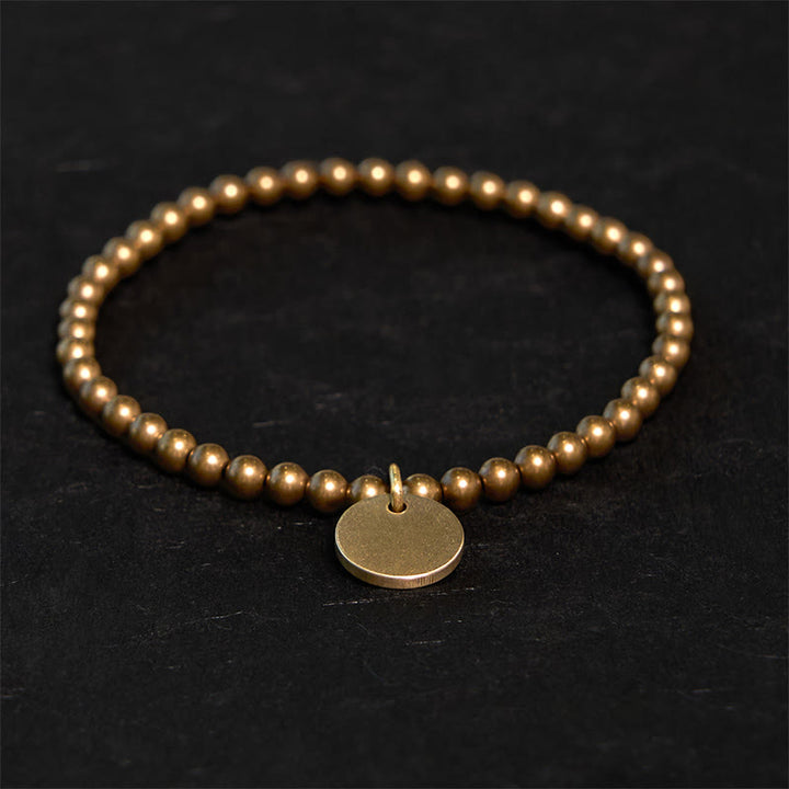 Pulsera de equilibrio de cobre Amekaji con Buddha Stones
