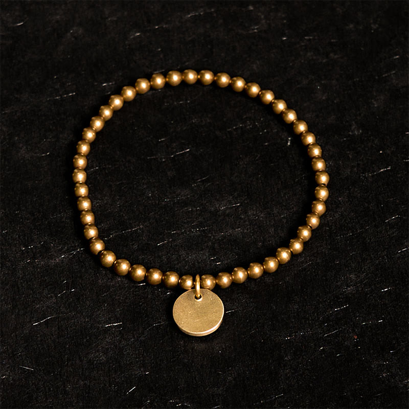 Pulsera de equilibrio de cobre Amekaji con Buddha Stones
