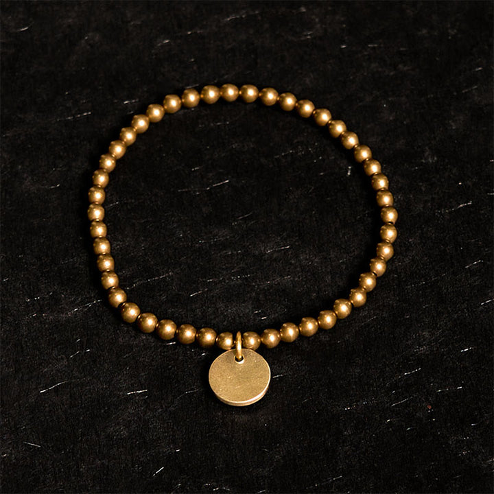 Pulsera de equilibrio de cobre Amekaji con Buddha Stones