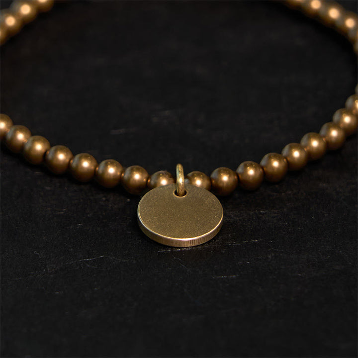Pulsera de equilibrio de cobre Amekaji con Buddha Stones