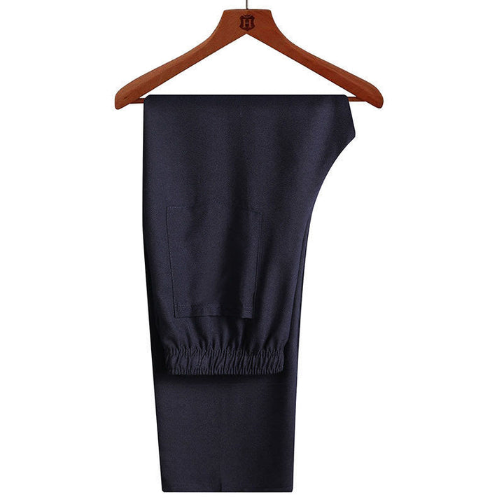 Conjunto de 2 piezas de traje Tang con botones de rana y camisa de manga larga para hombre, color liso, con Buddha Stones - image 2